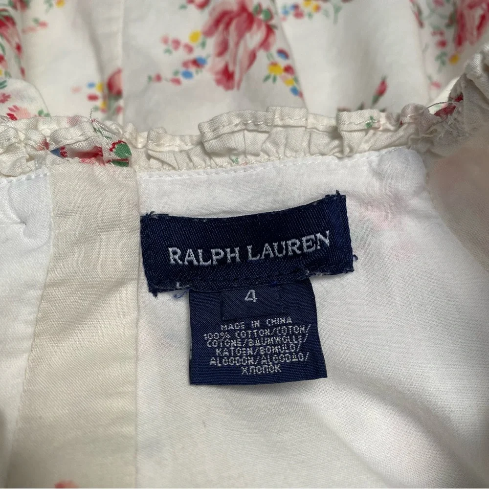 Ralph Lauren Formal Roses Girl Dress